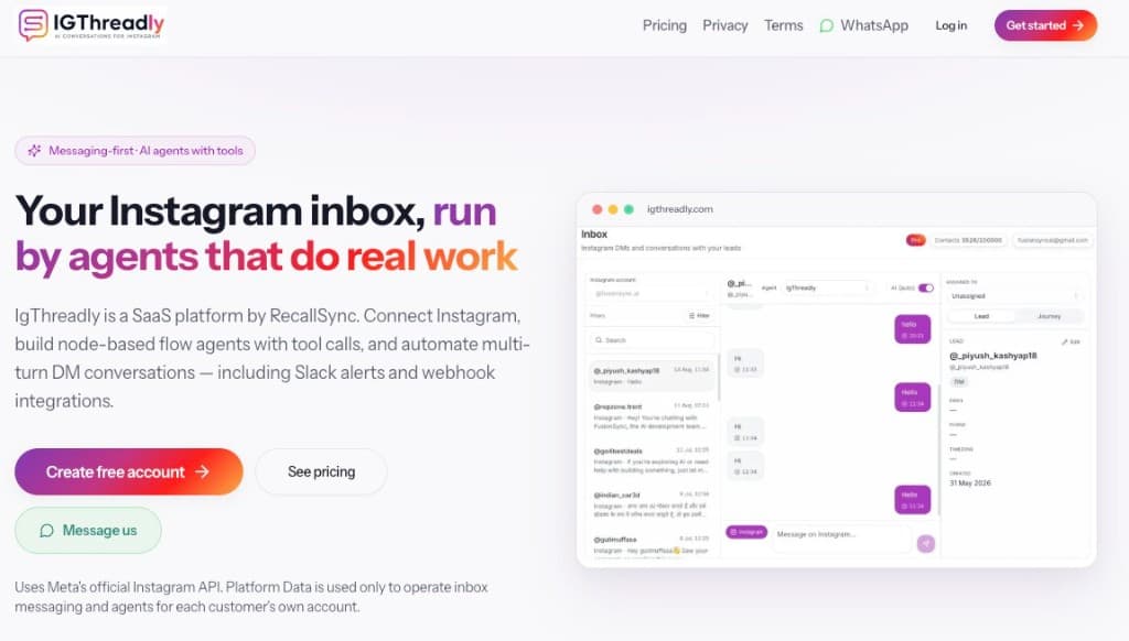 IgThreadly product website